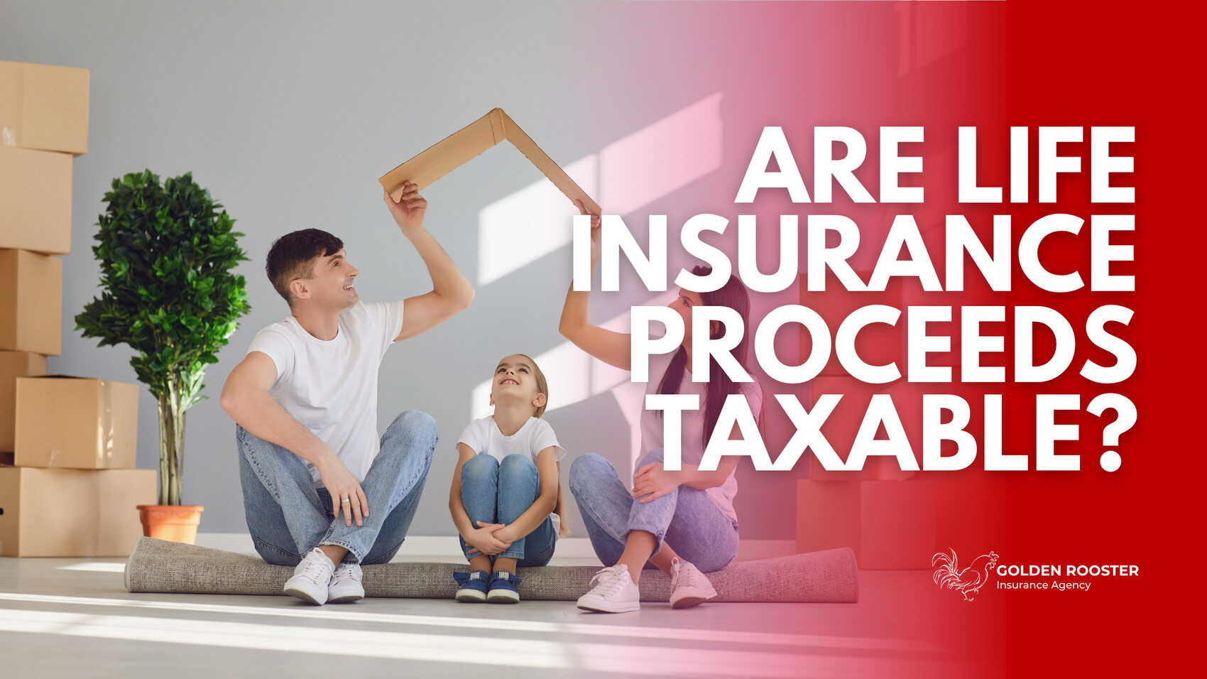 Illustration exploring whether life insurance processes are subject to taxation.