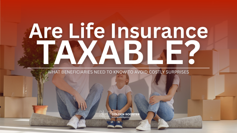 Illustration exploring whether life insurance processes are subject to taxation.